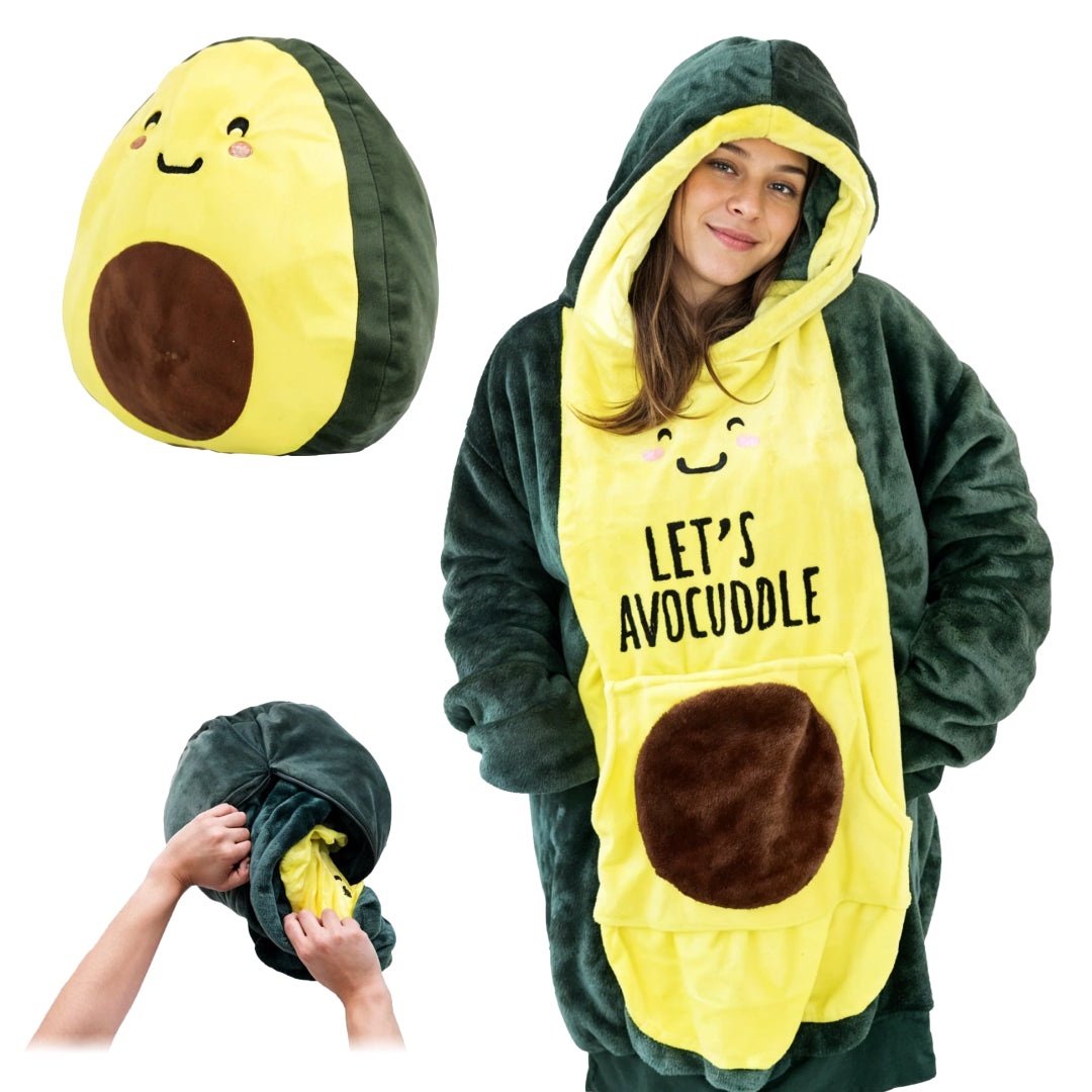 Snuggable Blanket Hoodie -  Avocado