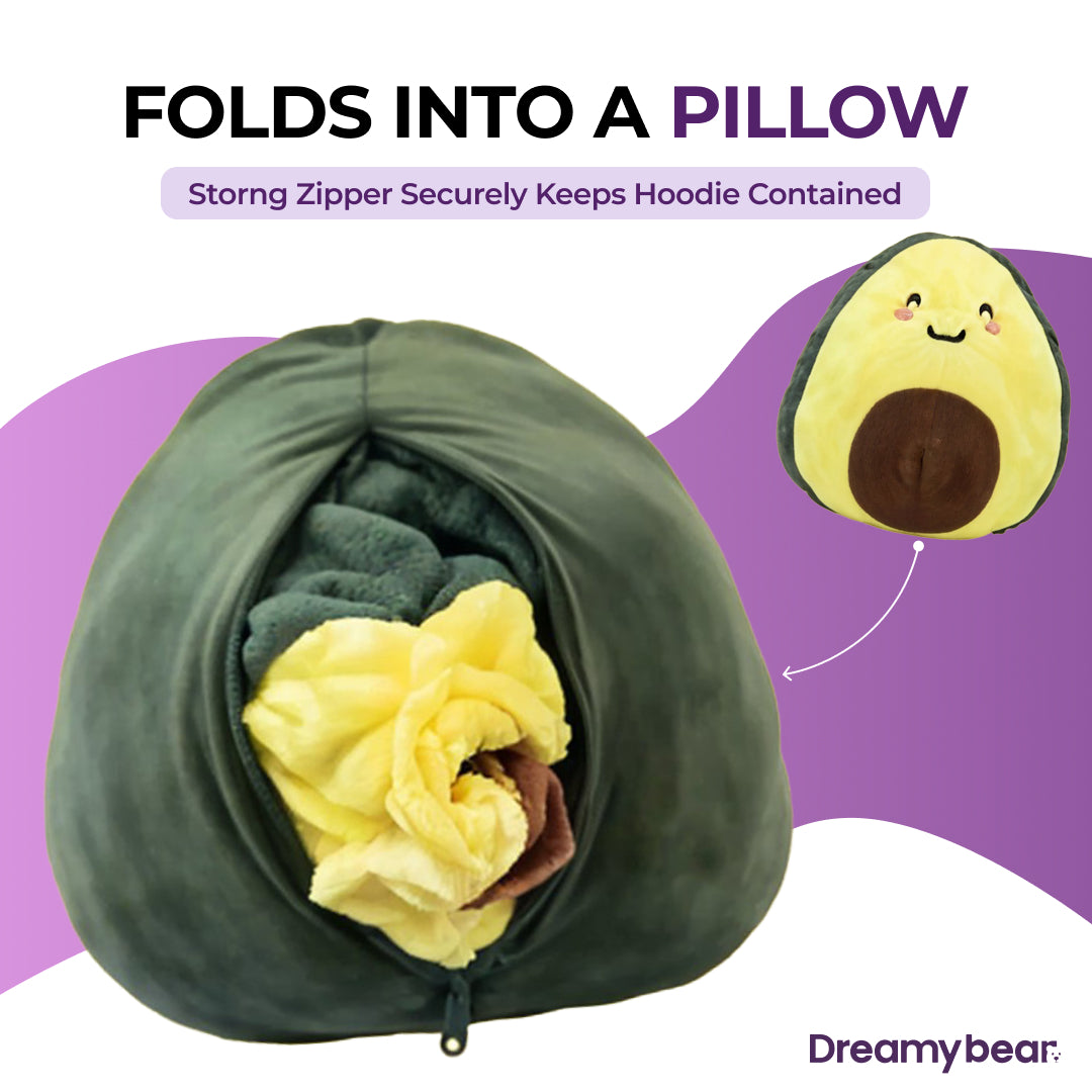Snuggable Blanket Hoodie -  Avocado