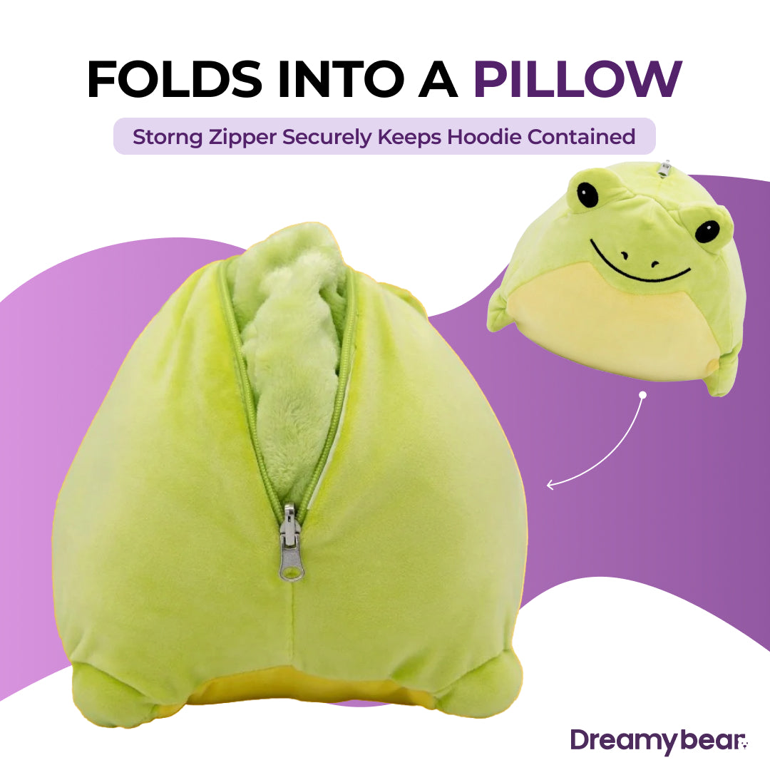 Snuggable Blanket Hoodie - Frog